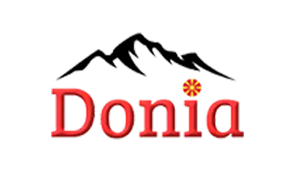 Donia logo and illustration on a white background